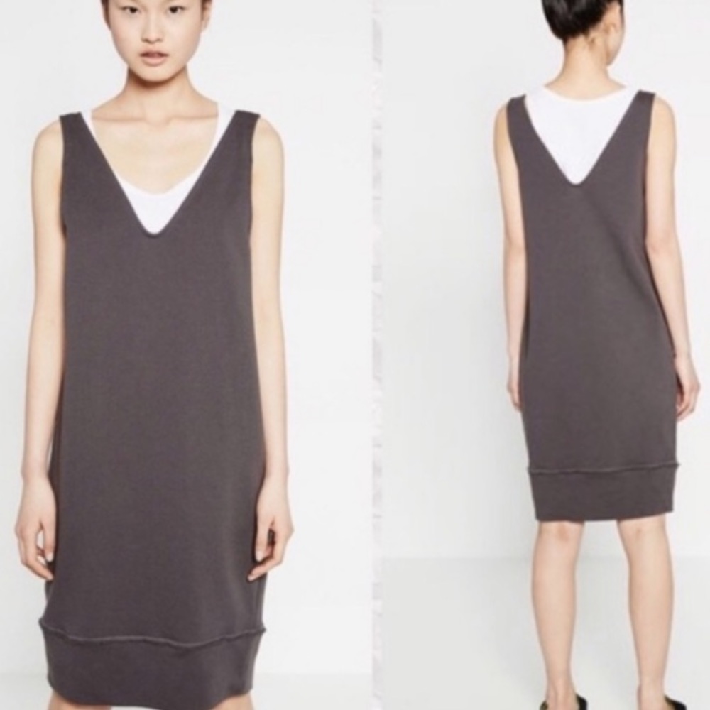 5/$25 Zara Trafaluc V-Neck Sweatshirt Shift Dress small